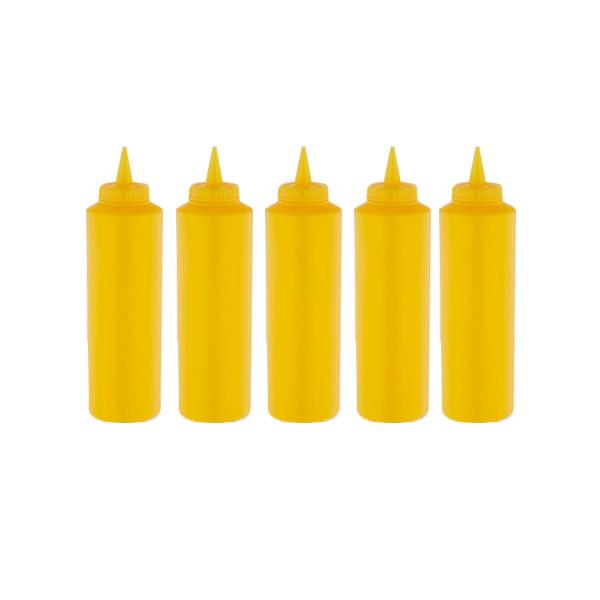 GastroPlast GPS-500 5 Adet Sarı Fişek Sosluk 500 ml,,Fişek Sosluk ve Şurup Dökücüler,GastroPlast,1240070A5,Premut