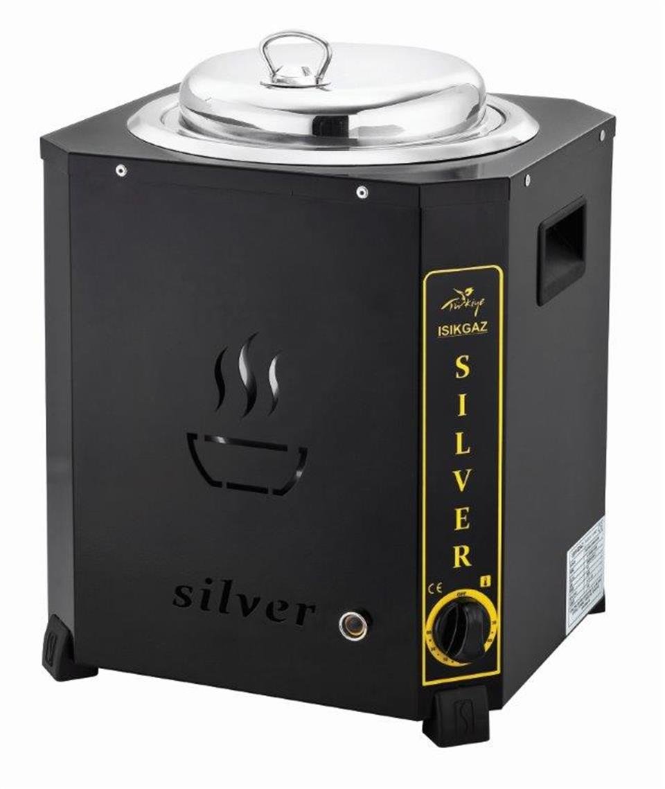 Işıkgaz Silverinox C-02 9 Lt Kapasiteli Jumbo Çorba Kazanı Renk:Siyah,,Çorbalıklar,Işıkgaz/Silverinox,116060,Premut