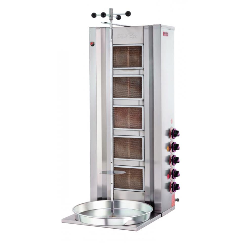 Işıkgaz Silverinox 2163 5 Radyanlı LPG'li CE Belgeli Döner Ocağı,,Döner Makineleri,Işıkgaz/Silverinox,116147,Premut