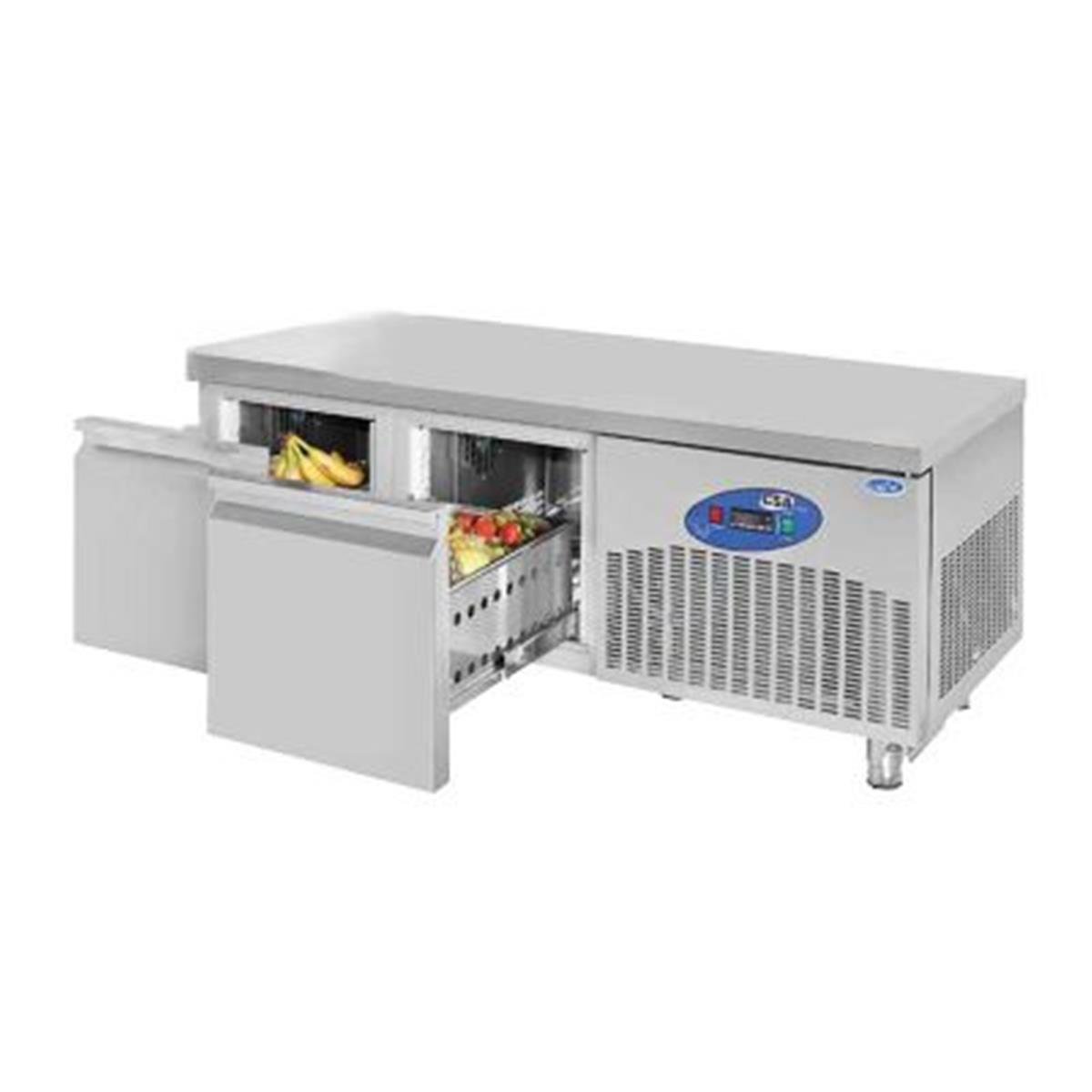 CSA CS-CIH 2-700 Cihaz Altı Derin Dondurucu, 2 Çekmeceli, 135 L,,Endüstriyel Derin Dondurucular,CSA Inox,1220156,Premut