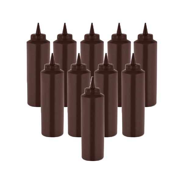 GastroPlast GPS-750 10 Adet Kahverengi Fişek Sosluk 750 ml,,Fişek Sosluk ve Şurup Dökücüler,GastroPlast,1240103B3,Premut