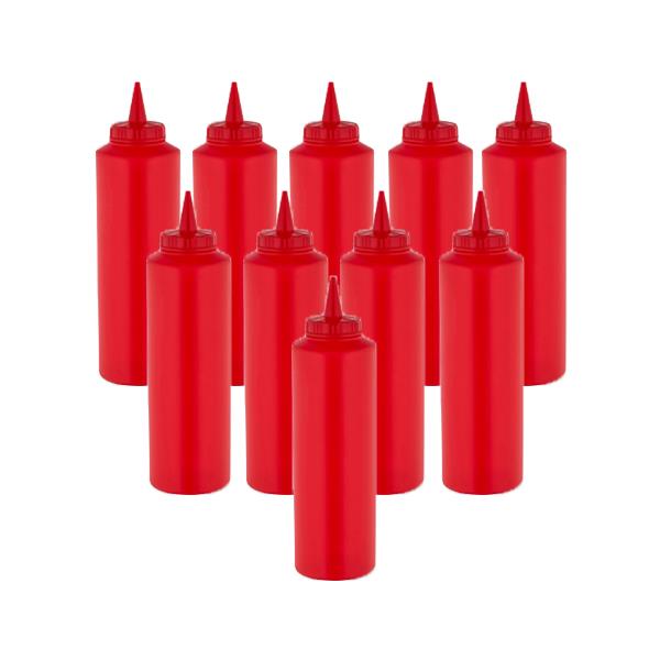 GastroPlast GPS-500 10 Adet Kırmızı Fişek Sosluk 500 ml,,Fişek Sosluk ve Şurup Dökücüler,GastroPlast,1240070B4,Premut