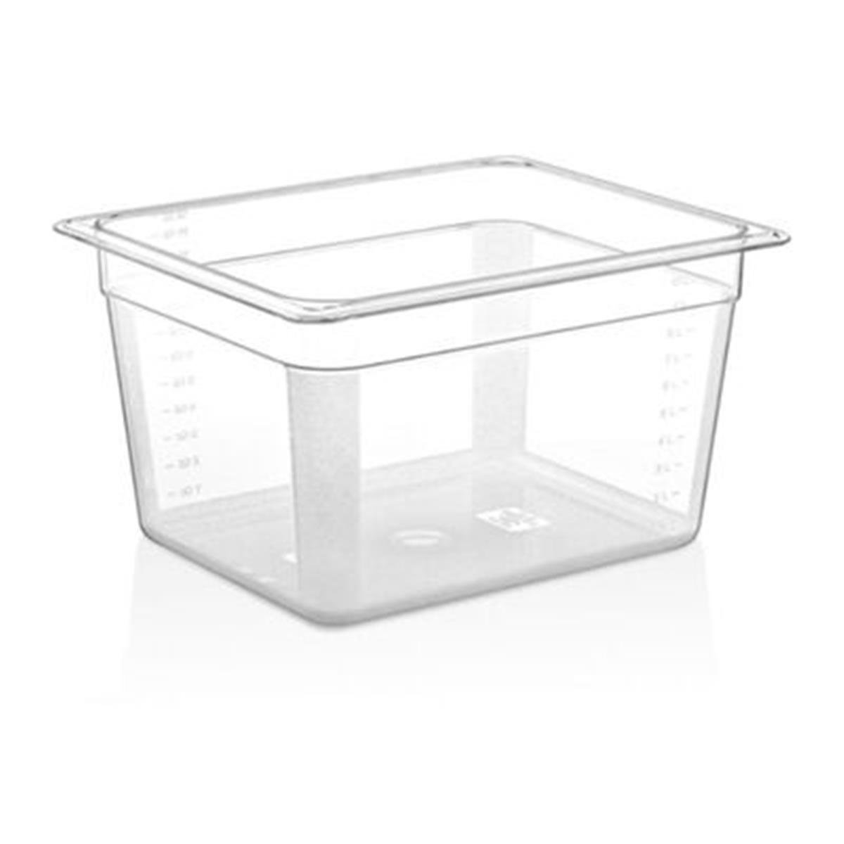 GastroPlast GN 1/2-200 mm Gastronom Küvet, Polikarbon,,Polikarbon Gastronorm Küvetler,GastroPlast,1240162,Premut