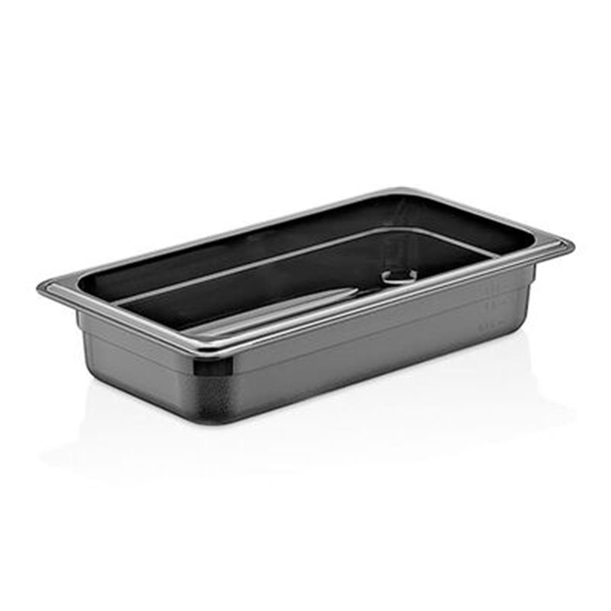 GastroPlast GN 1/2-65 mm Gastronom Küvet, Polikarbon, Siyah,,Polikarbon Gastronorm Küvetler,GastroPlast,1240311,Premut