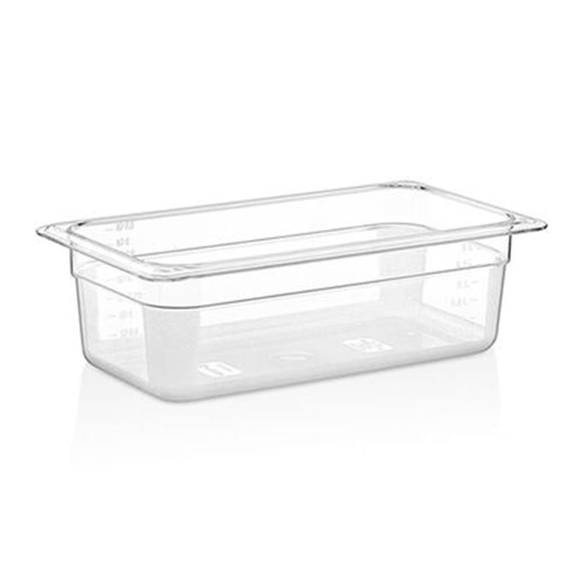 GastroPlast GN 1/3-100 mm Gastronom Küvet, Polikarbon,,Polikarbon Gastronorm Küvetler,GastroPlast,1240169,Premut