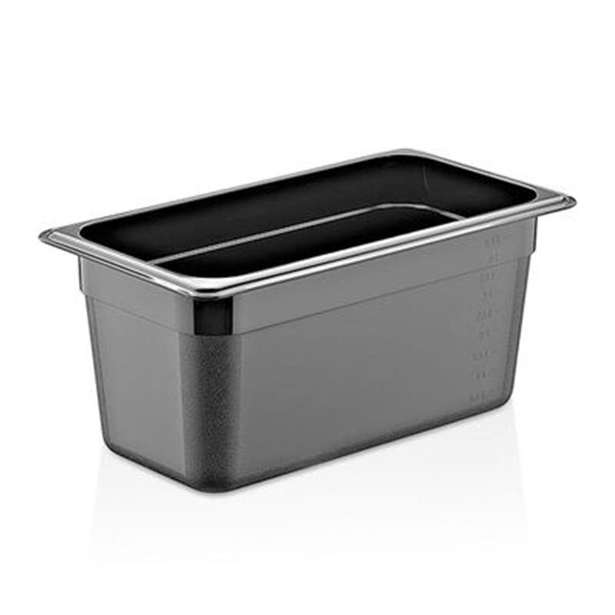 GastroPlast GN 1/3-150 mm Gastronom Küvet, Polikarbon, Siyah,,Polikarbon Gastronorm Küvetler,GastroPlast,1240327,Premut