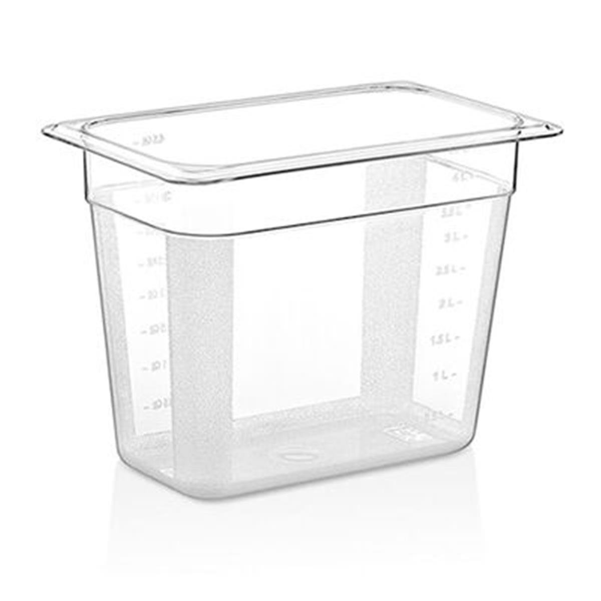 GastroPlast GN 1/4-200 mm Gastronom Küvet, Polikarbon,,Polikarbon Gastronorm Küvetler,GastroPlast,1240174,Premut