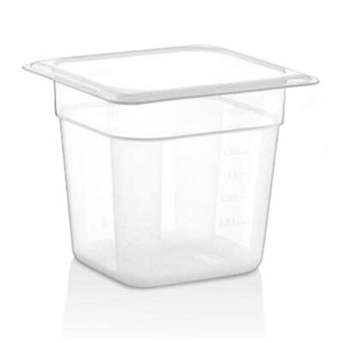 GastroPlast GN 1/6-150 mm Gastronom Küvet, Polipropilen,,Polikarbon Gastronorm Küvetler,GastroPlast,1240145,Premut