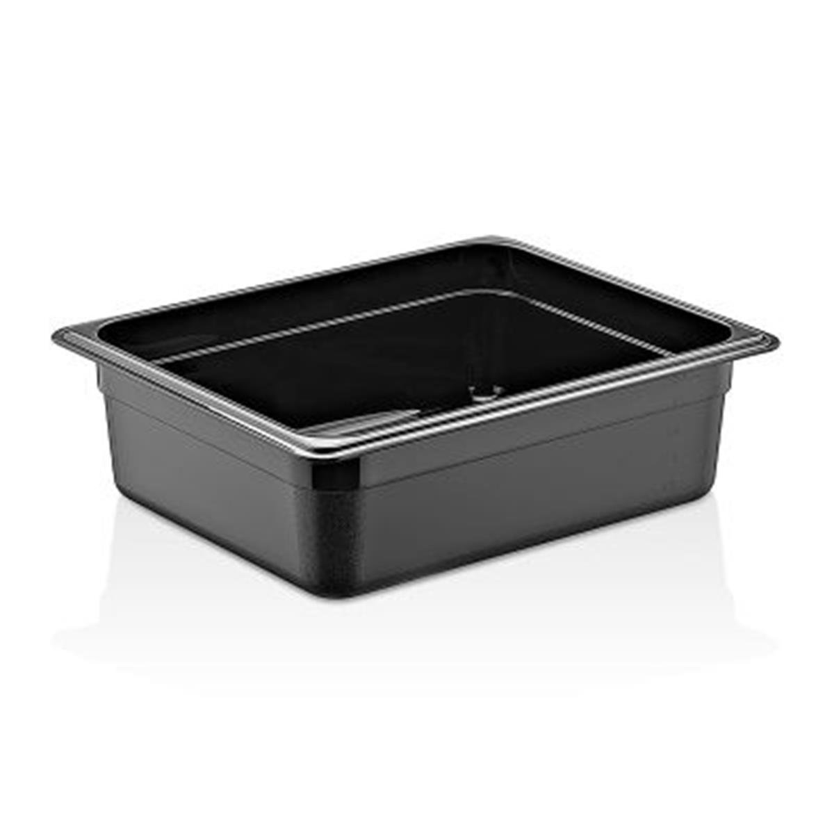 GastroPlast GN1/2-100 mm Polipropilen Gastronom Küvet, Siyah,,Polikarbon Gastronorm Küvetler,GastroPlast,1240185,Premut