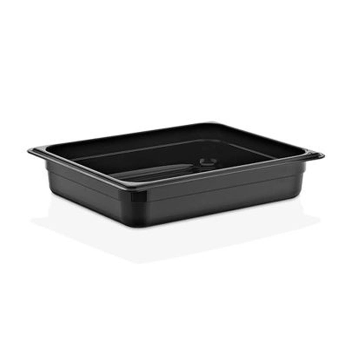 GastroPlast GN1/2-65 mm Polipropilen Gastronom Küvet, Siyah,,Polikarbon Gastronorm Küvetler,GastroPlast,1240189,Premut