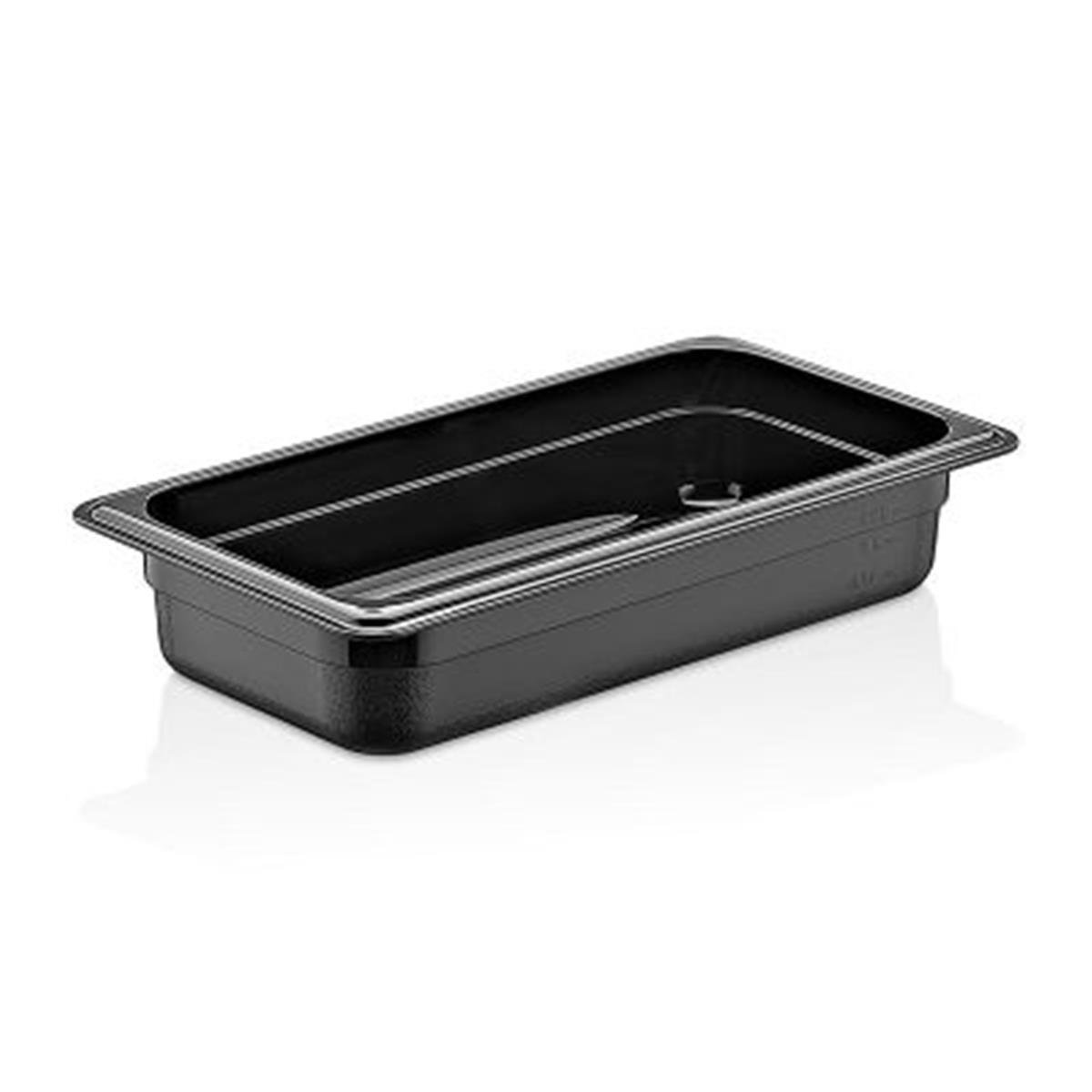GastroPlast GN1/3-65 mm Polipropilen Gastronom Küvet, Siyah,,Polikarbon Gastronorm Küvetler,GastroPlast,1240196,Premut