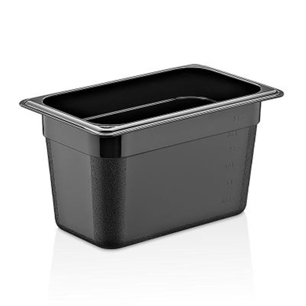 GastroPlast GN1/4-150 mm Polipropilen Gastronom Küvet, Siyah,,Polikarbon Gastronorm Küvetler,GastroPlast,1240190,Premut