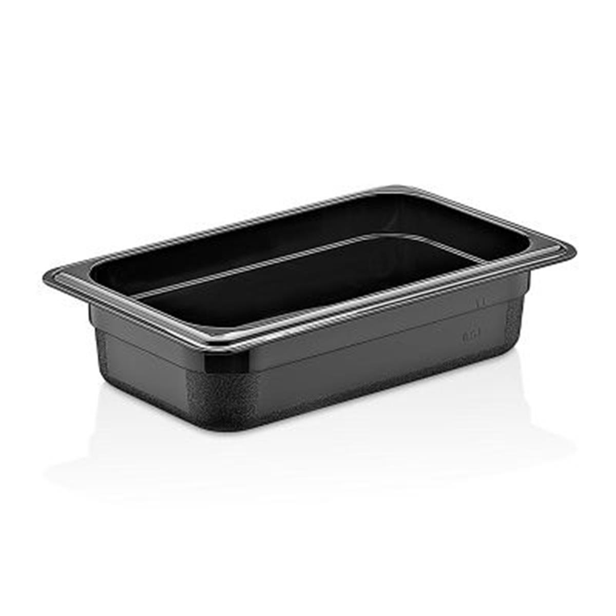 GastroPlast GN1/4-65 mm Polipropilen Gastronom Küvet, Siyah,,Polikarbon Gastronorm Küvetler,GastroPlast,1240186,Premut
