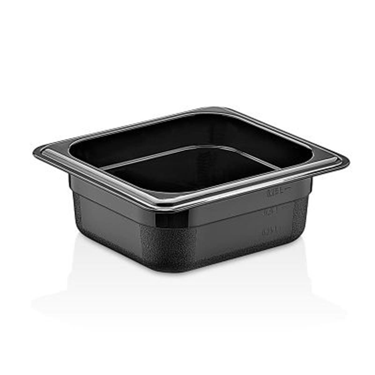 GastroPlast GN1/6-65 mm Polipropilen Gastronom Küvet, Siyah,,Polikarbon Gastronorm Küvetler,GastroPlast,1240187,Premut