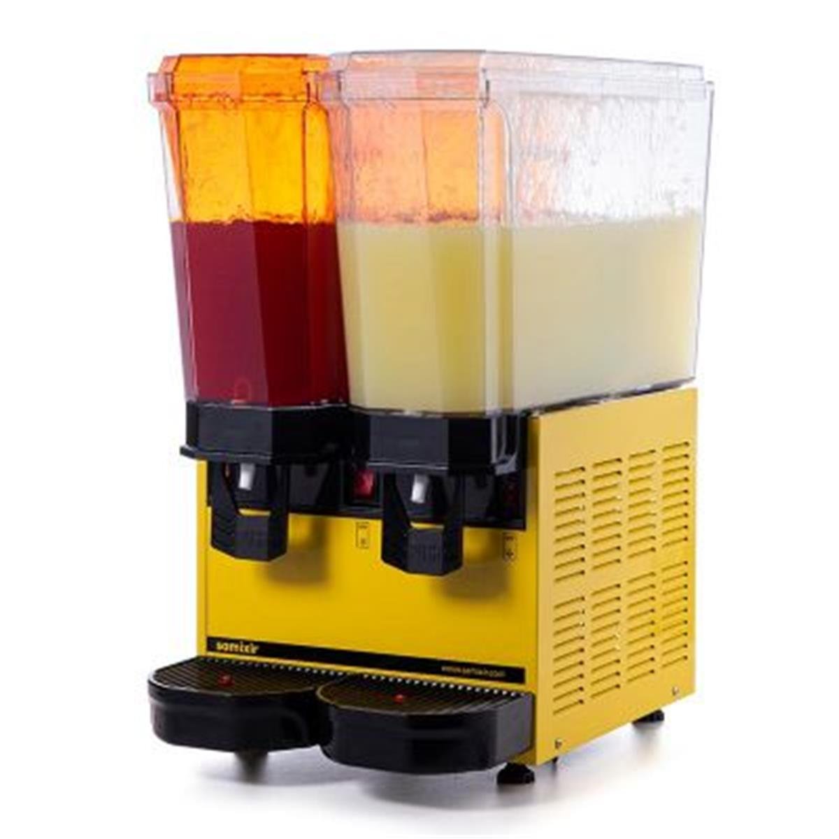 Samixir 40.SSY Klasik Twin Soğuk İçecek Dispenseri, 20+20 L, Fıskiyeli, Sarı,,Limonata Şerbet & Ayran Makineleri,Samixir,1150042,Premut