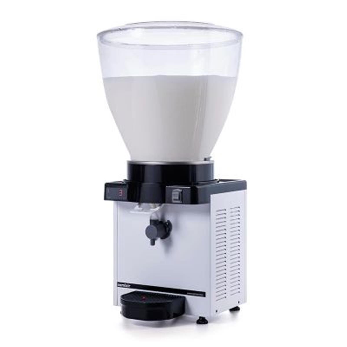 Samixir KAM40 Panaromik Dijital Köpüklü Ayran Dispenseri, 40 L, Beyaz,,Limonata Şerbet & Ayran Makineleri,Samixir,1150027,Premut