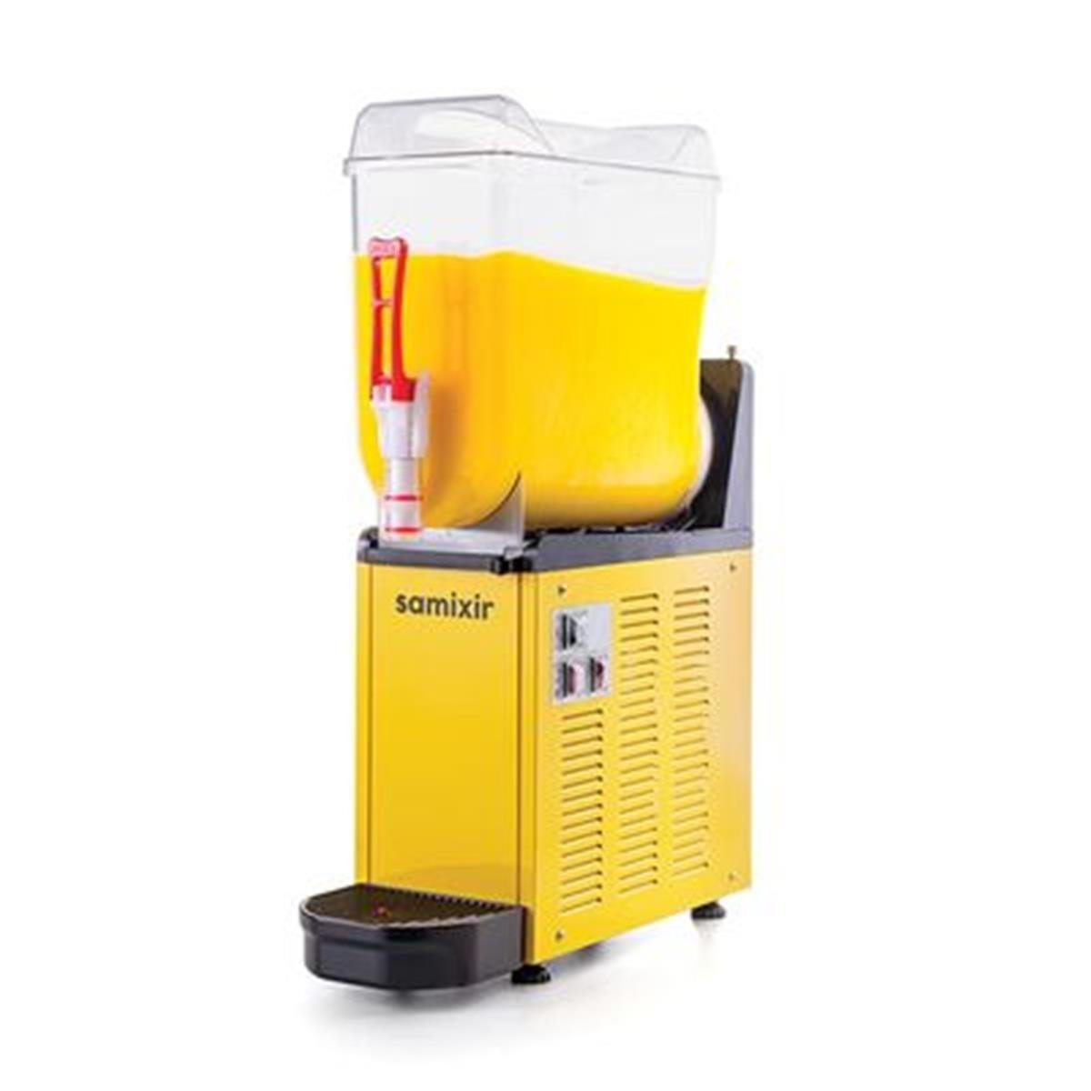 Samixir SLUSH12 Mono Ice Slush Granita ve Soğuk Meyve Suyu Dispenseri, 12 L, Sarı,,Ice Slush & Buzlaş Makineleri,Samixir,1150054,Premut