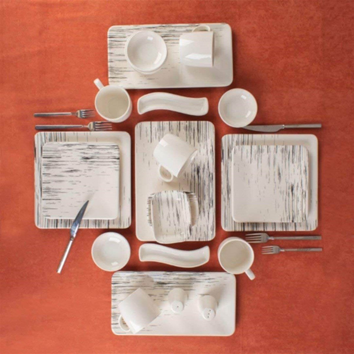  Acar 33 Parça Zen Kahvaltı Seti HTC-010450/1Acar6 Kişilik Kahvaltı Takımı