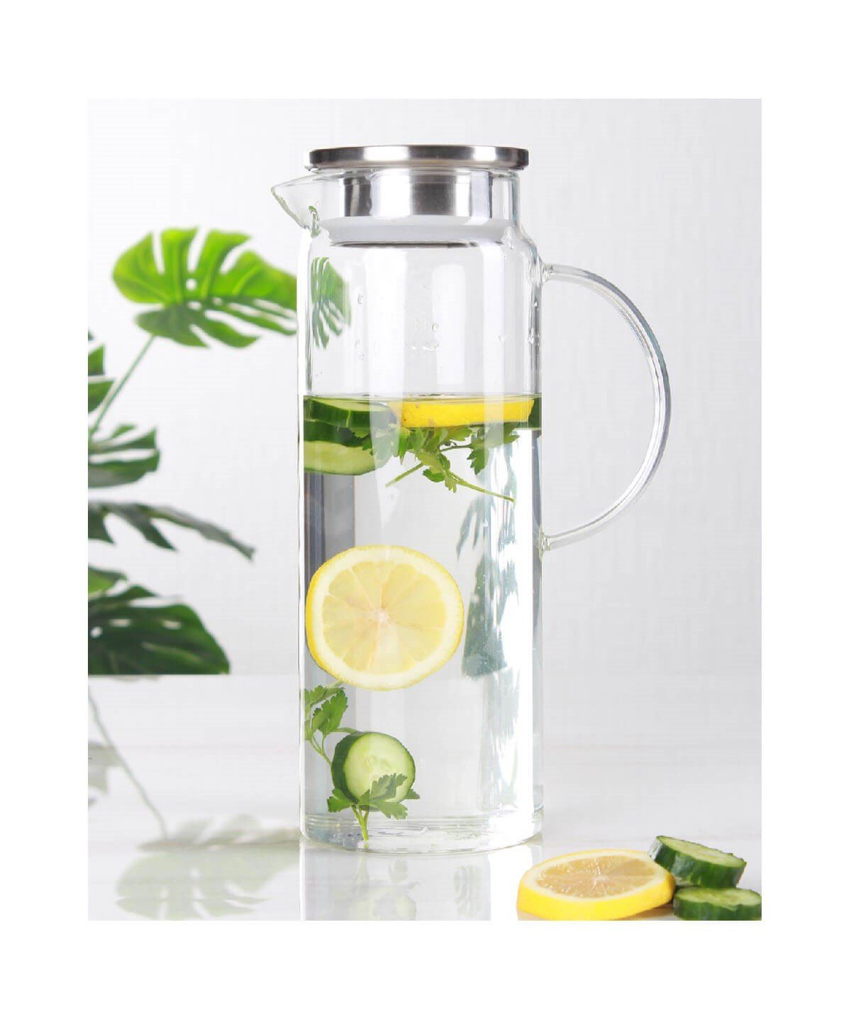 Acar Bloom Metal Kapaklı Cam Sürahi - 1500 MLAcarSürahi & Karaf