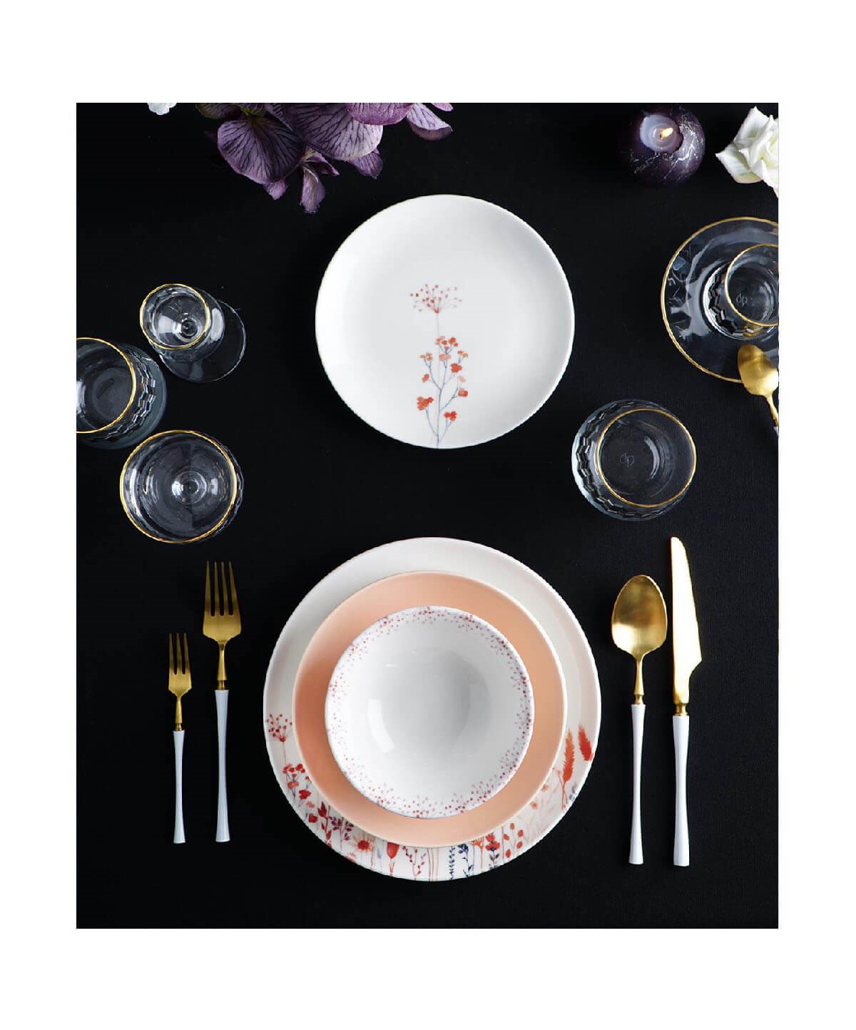 Acar Diyar 6 Kişilik 24 Parça Porselen Yemek TakımıAcar6 Kişilik Yemek Takımı