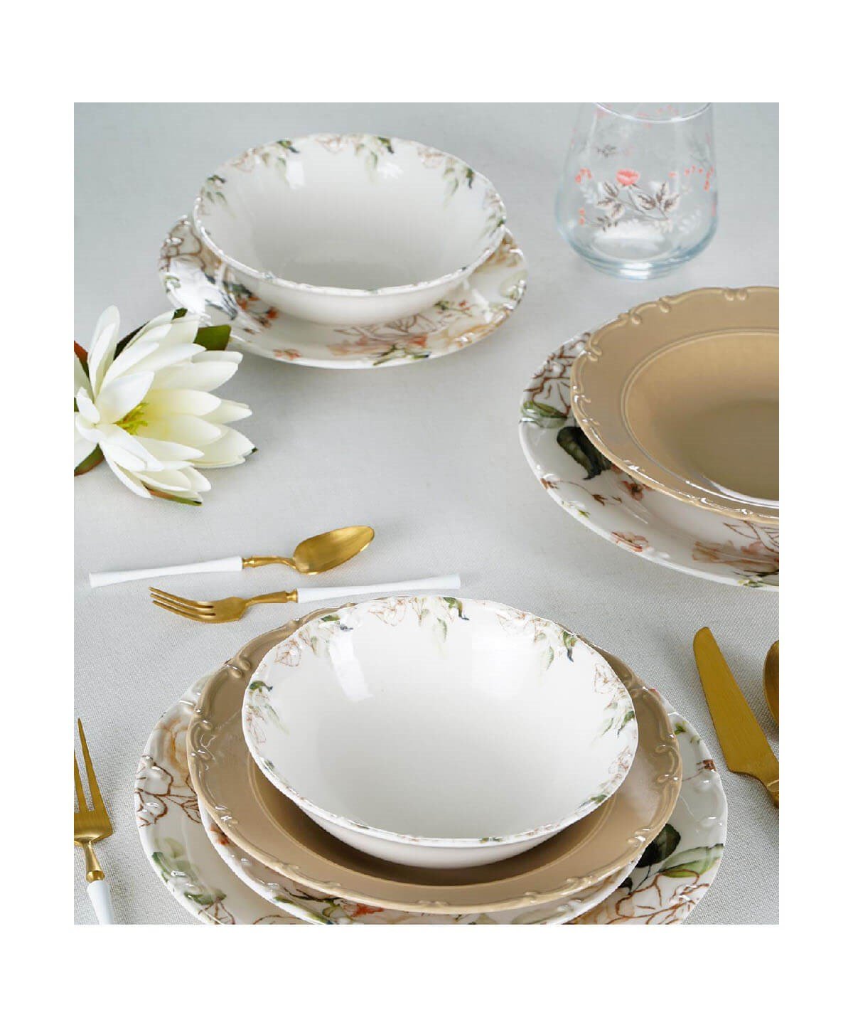 Acar Frezya 6 Kişilik 24 Parça Porselen Yemek TakımıAcar6 Kişilik Yemek Takımı