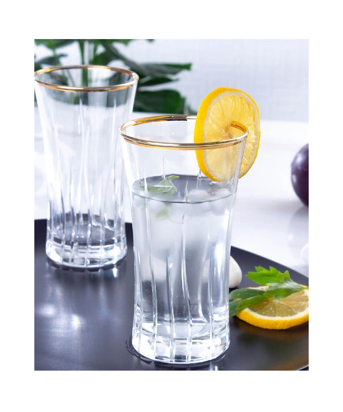 Acar Gülfem 6lı Kesme Cam Meşrubat BardağıAcarBardak