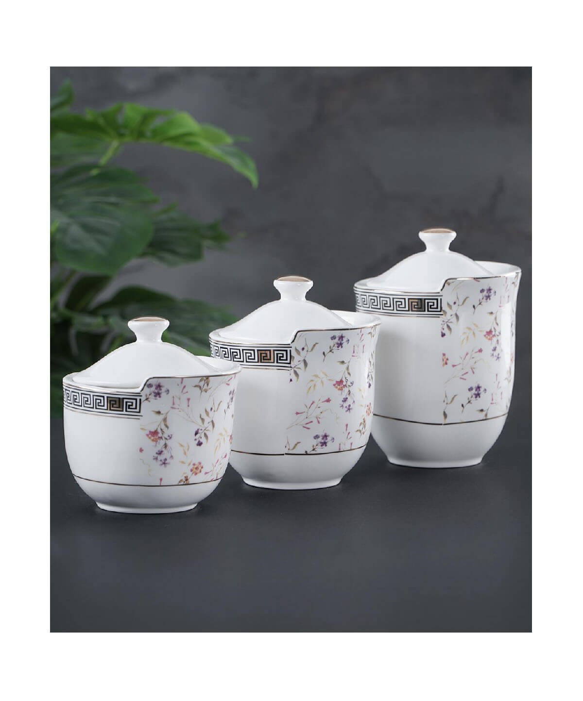 Acar Marlena 3lü Porselen Baharat Takımı BeyazAcarBaharatlık