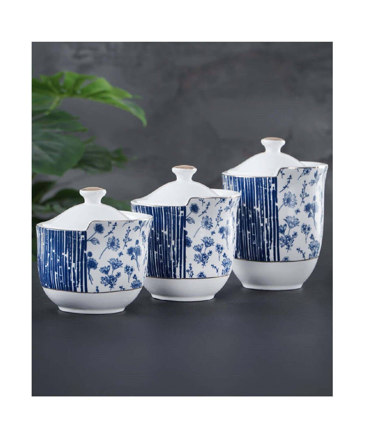 Acar Marlena 3lü Porselen Baharat Takımı MaviAcarBaharatlık