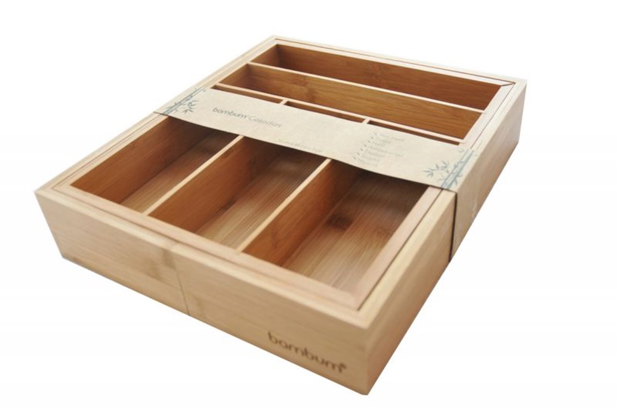 Bambum Casadias Ayarlanabilir Çekmece DüzenleyiciBambumKavanoz & Saklama Kabı