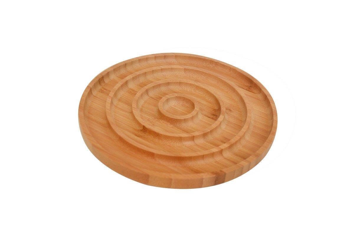 Bambum Fufu 4 Bölmeli Çerezlik Kahvaltı Servis Tabağı B2803