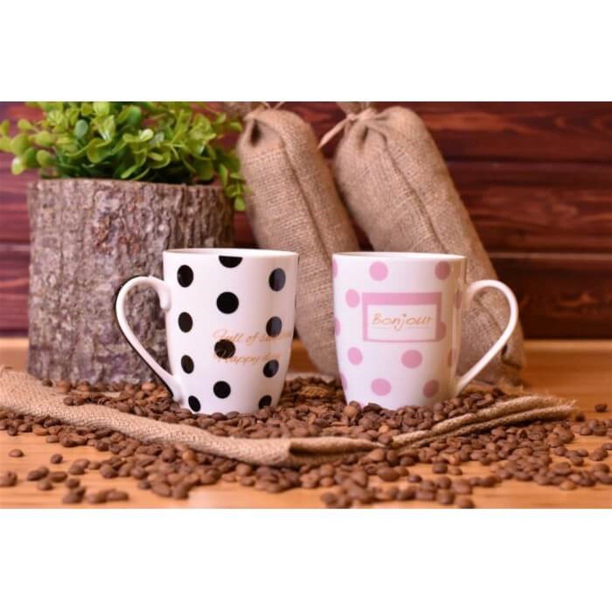 Bambum Milka - 2'li Porselen Kupa - B1460BambumBardak