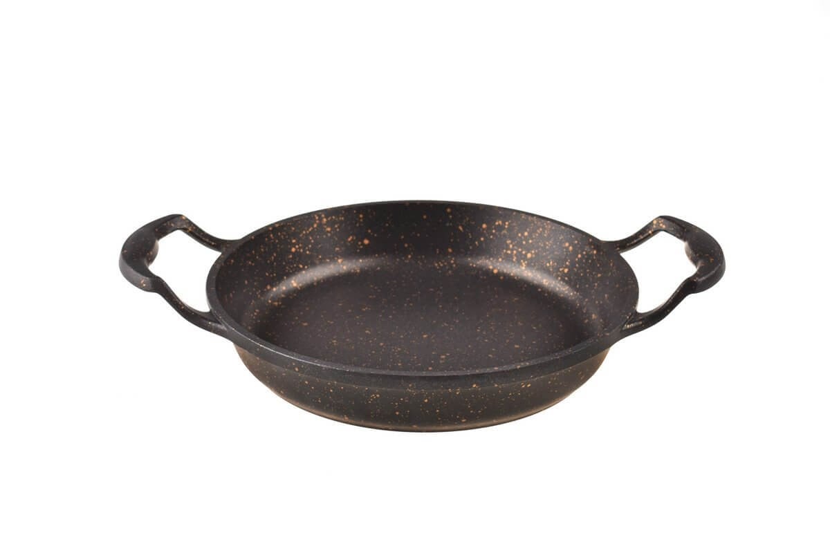 Bambum Minor Yuvarlak Sahan Bronz Desenli 22 cm T3026BambumSahan