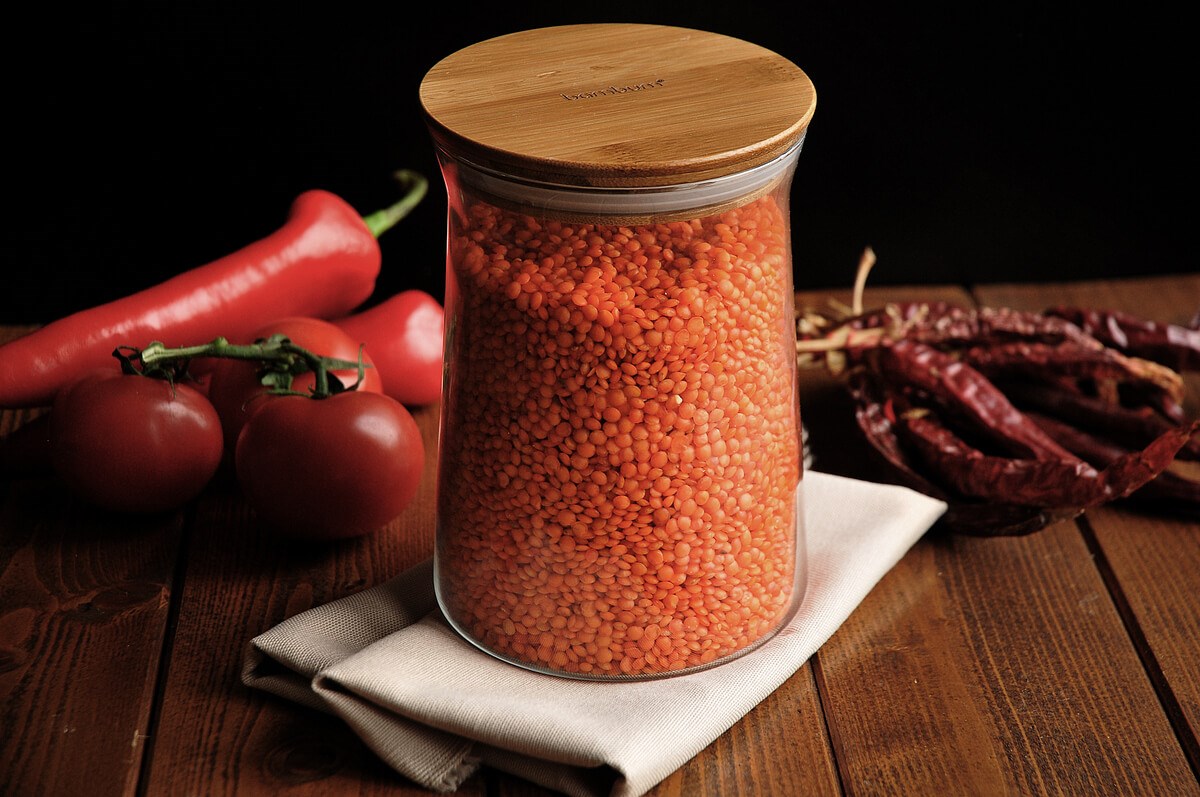 Bambum Olla Cam Saklama Kabı 1000 ml