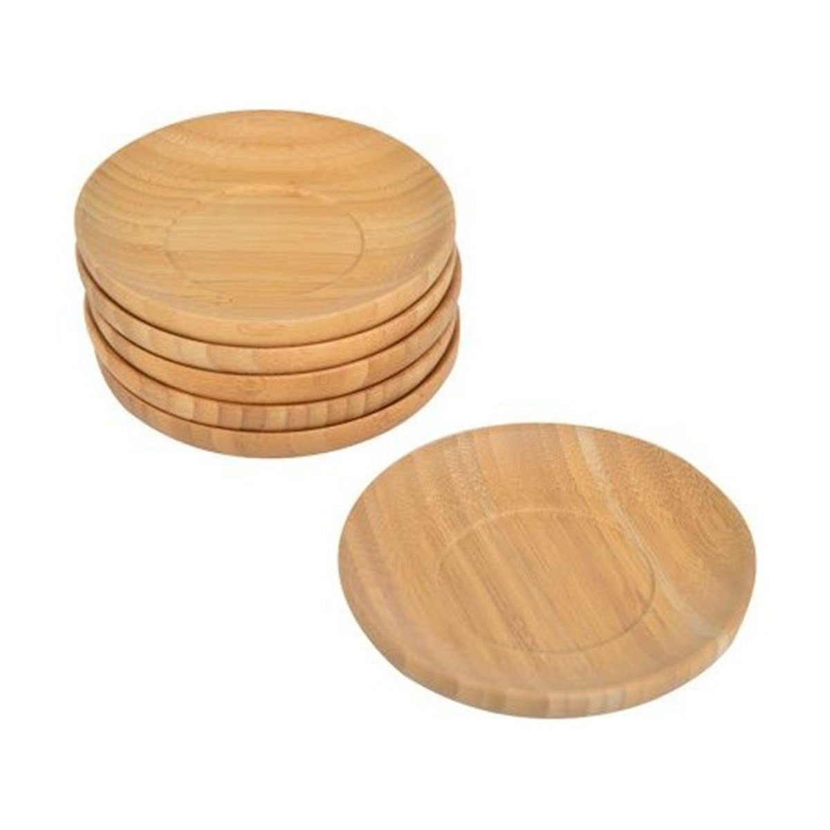 Bambum Silva 6'lı Yuvarlak Çay Tabağı