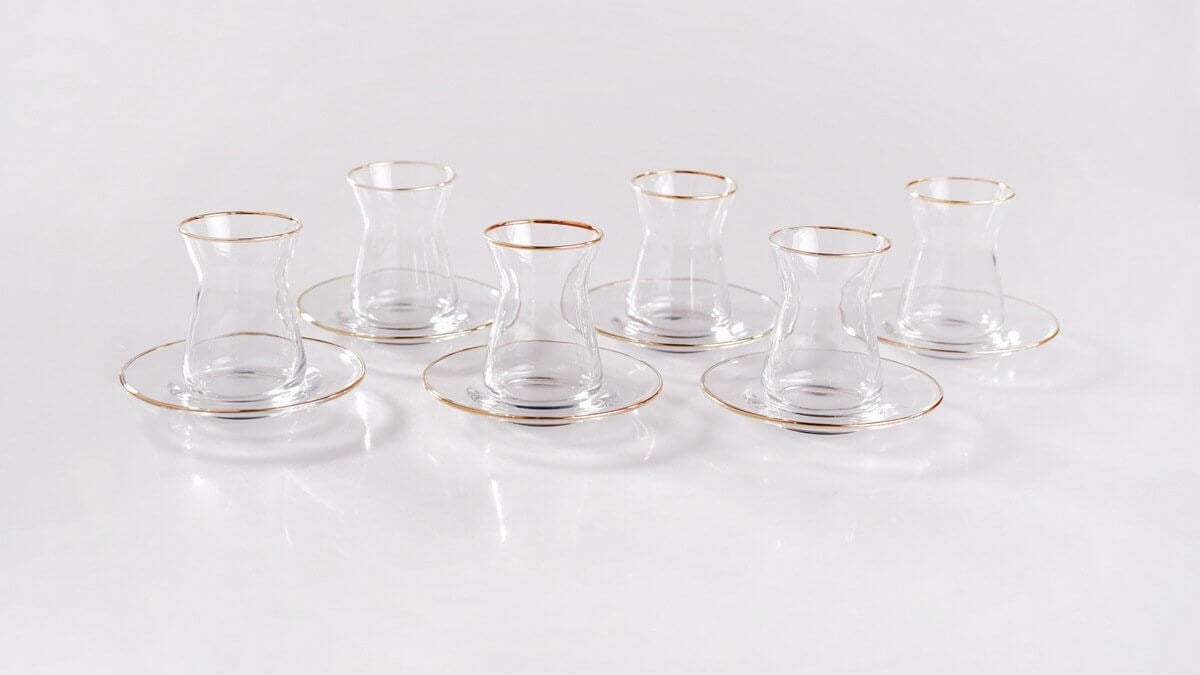 Bambum Stella Plus - 12 Parça Çay Seti Altin B1941BambumÇay Takımları