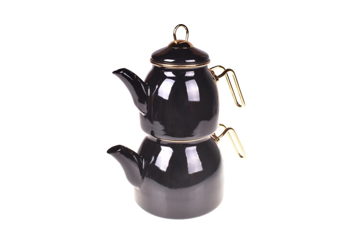 Bambum Sultan - Çaydanlik Takimi SiyahBambumÇaydanlık