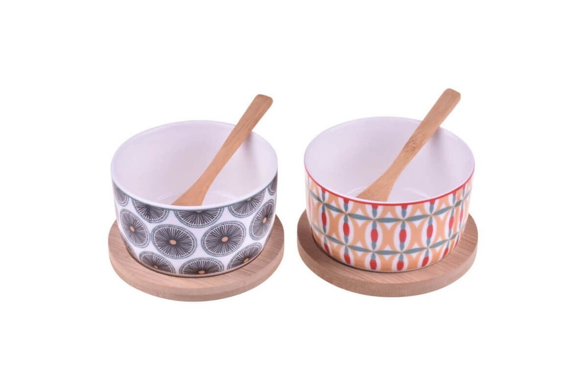 Bambum Viviana Altlıklı Porselen Tadım Kasesi 6 Parça