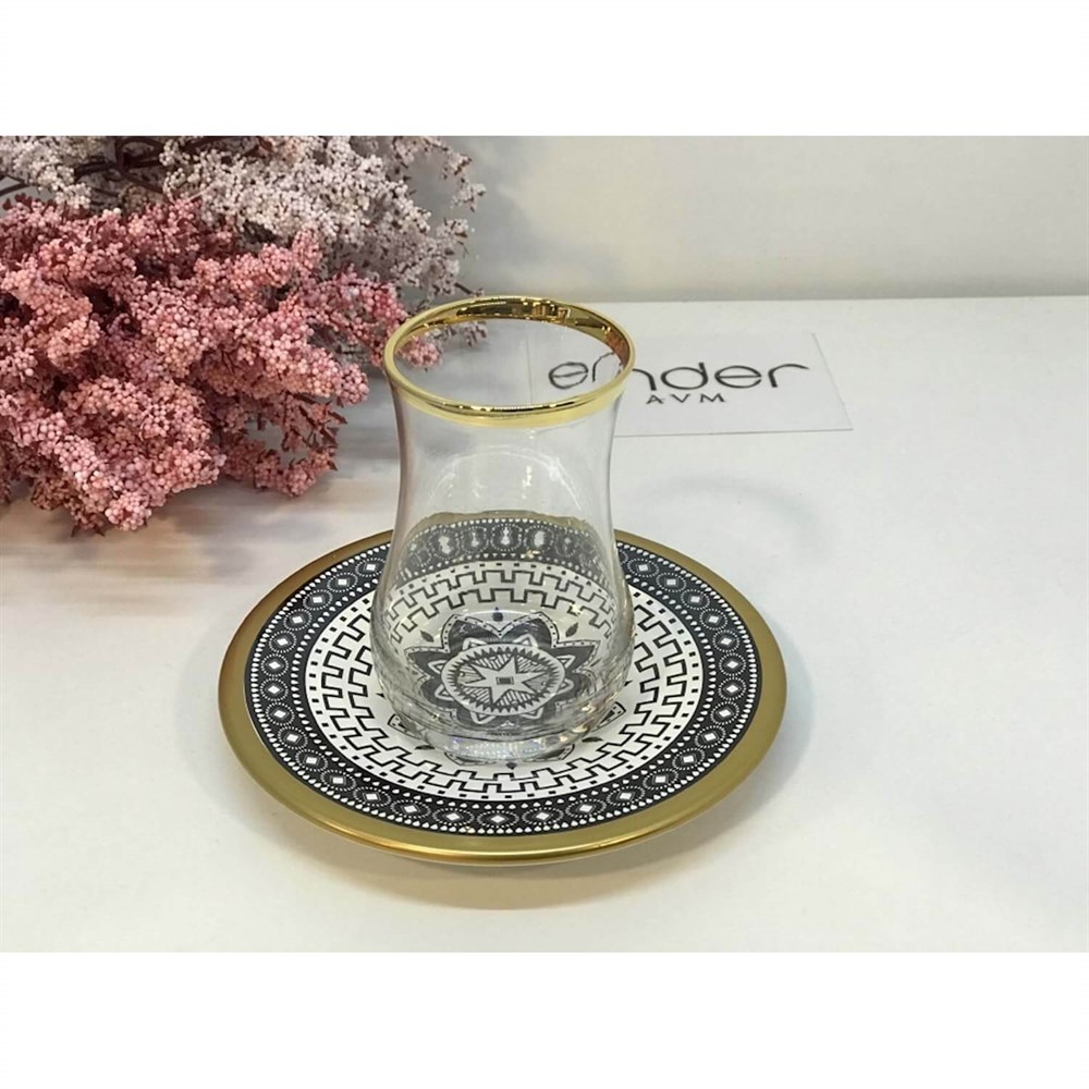 Biev Star 12 Parça 6 Kişilik Çay Takımı