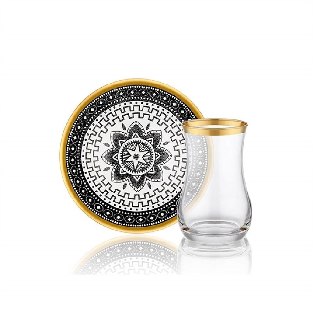 Biev Star 12 Parça 6 Kişilik Çay Takımı