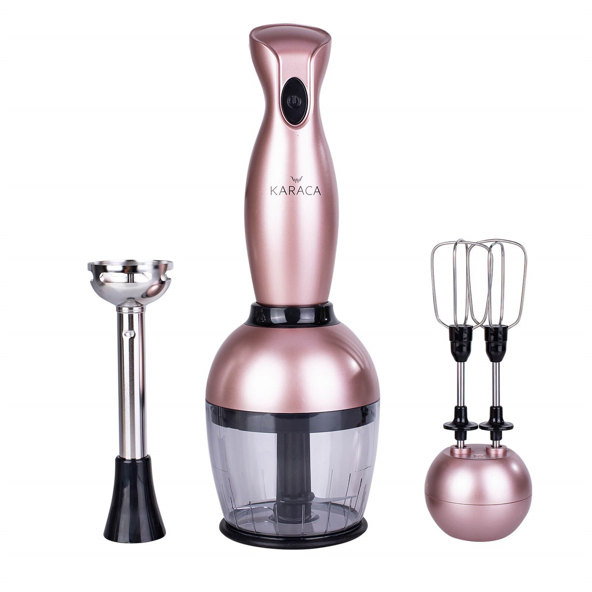 Karaca 4lü Hatır Hüp Kahve Makineli Elektrikli Çeyiz Seti Rosegold