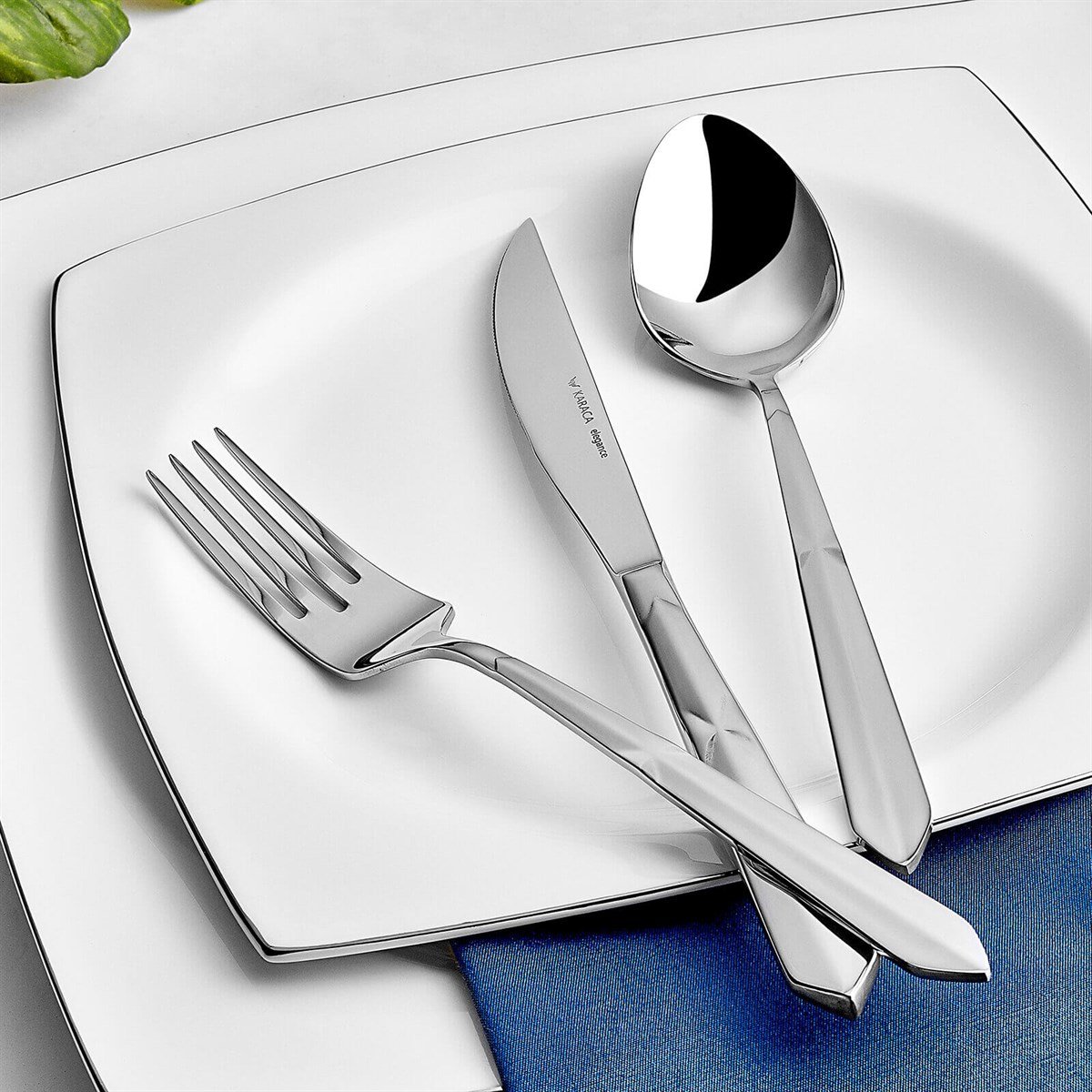 Karaca 84 Parça Diamond Platin Elg Kutulu Çatal Kaşık Bıçak Takımı