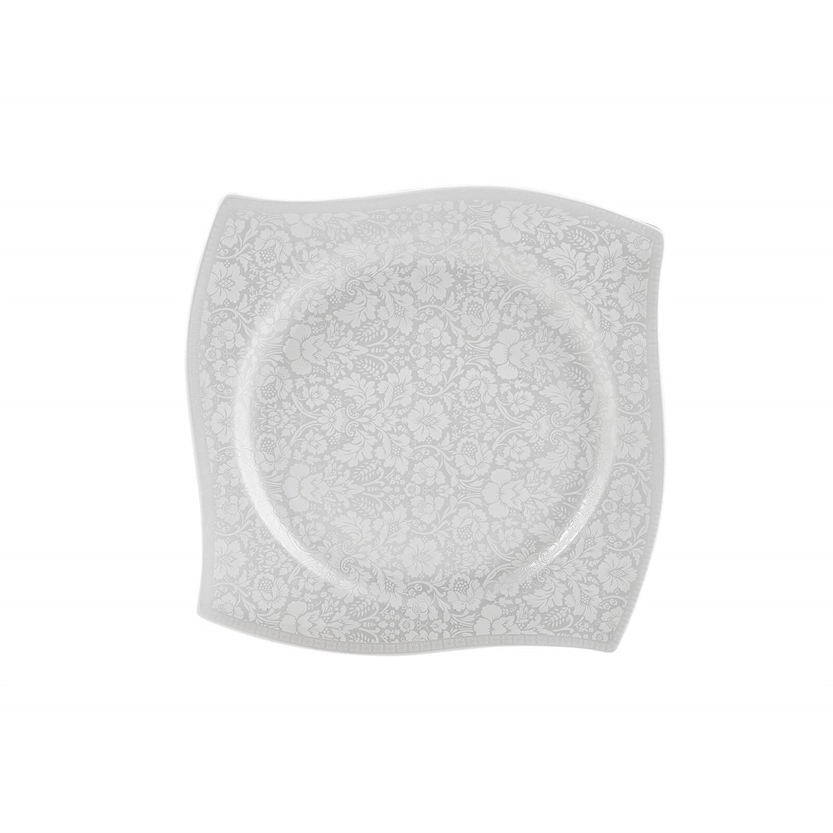 Karaca Fine Bone Folium 60 Parça 12 Kişilik Kare Yemek Takımı