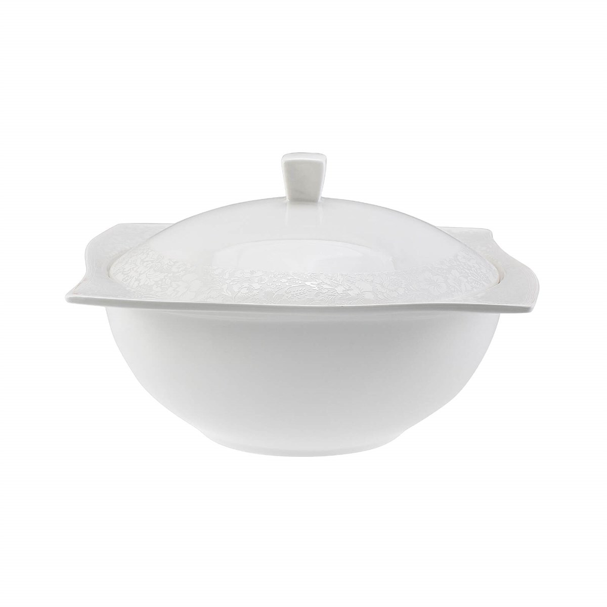 Karaca Fine Bone Folium 60 Parça 12 Kişilik Kare Yemek Takımı