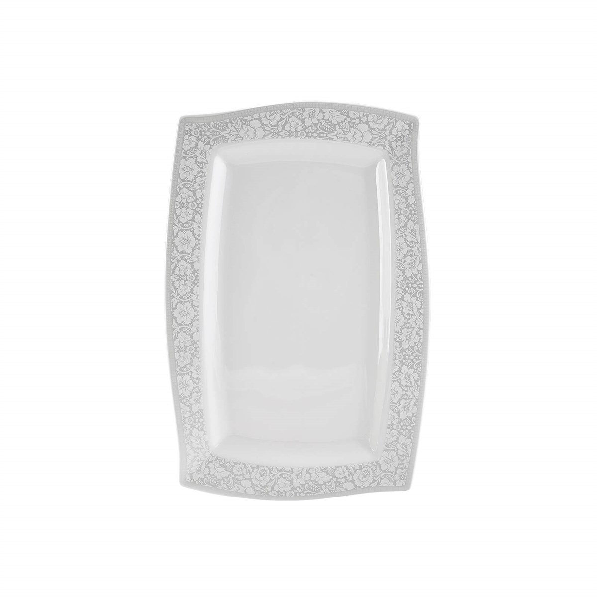 Karaca Fine Bone Folium 60 Parça 12 Kişilik Kare Yemek Takımı