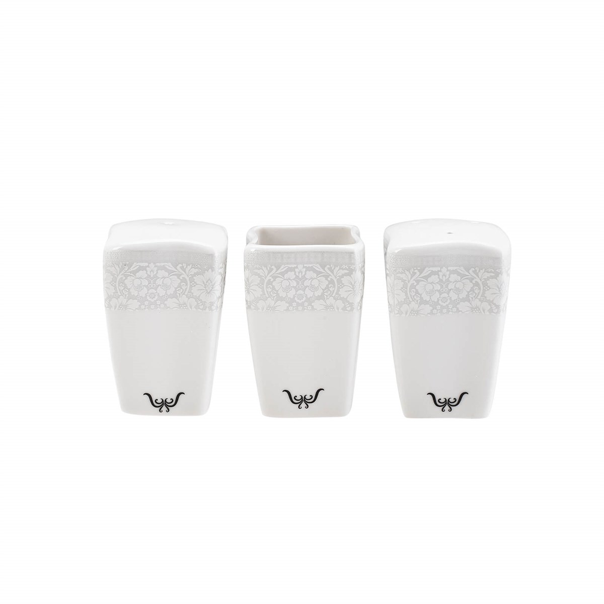 Karaca Fine Bone Folium 60 Parça 12 Kişilik Kare Yemek Takımı