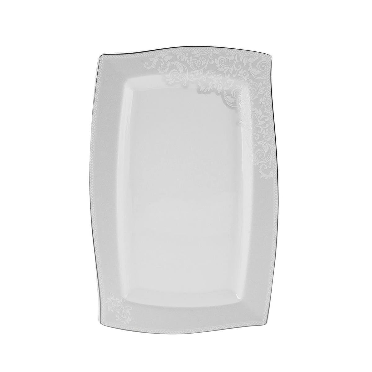 Karaca Fine Bone Tiara Platin 60 Parça 12 Kişilik Yemek Takımı KareKaraca12 Kişilik Yemek Takımı