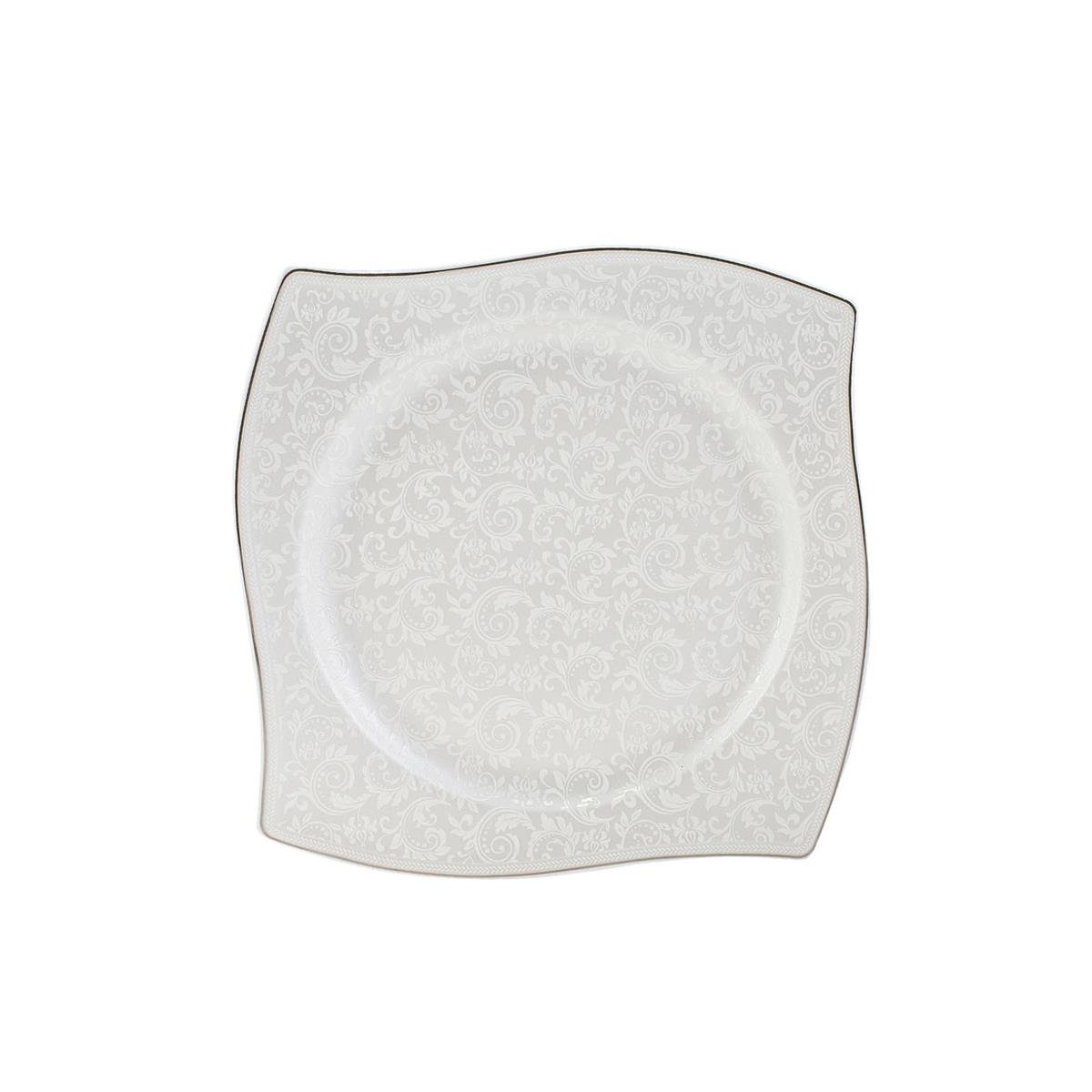 Karaca Fine Bone Tiara Platin 60 Parça 12 Kişilik Yemek Takımı KareKaraca12 Kişilik Yemek Takımı