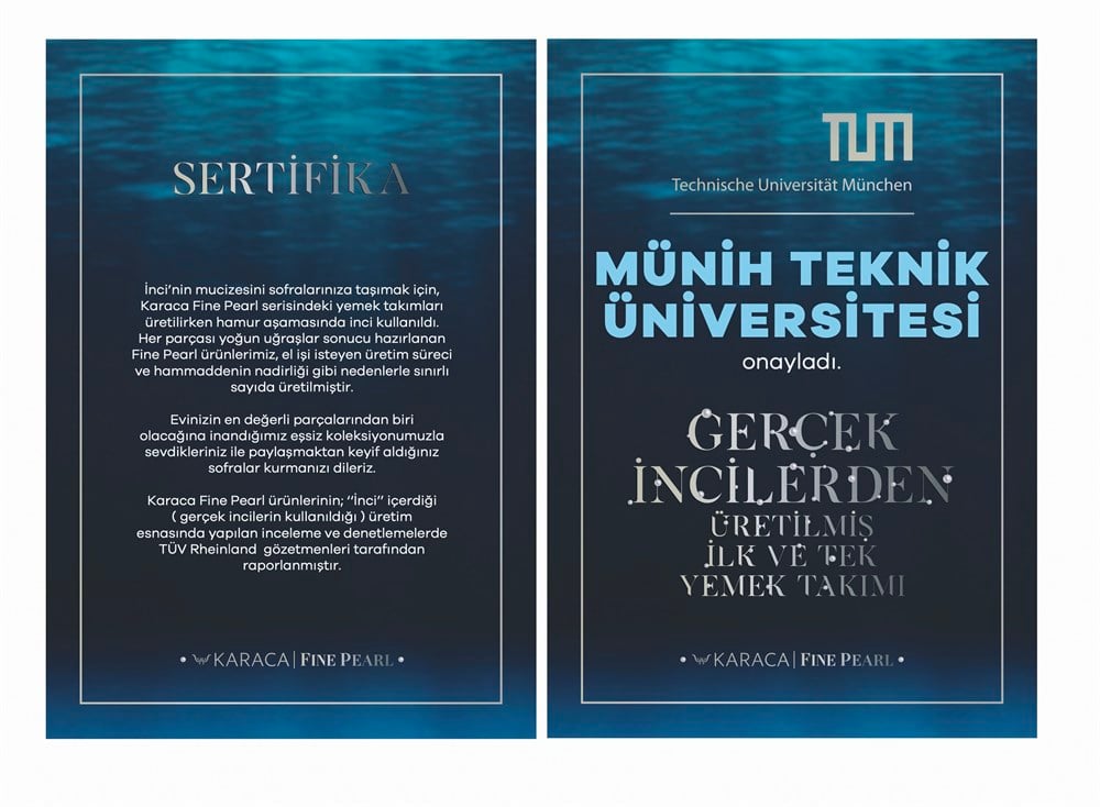 Karaca Fine Pearl Hailey 62 Parça İnci Yemek Takımı