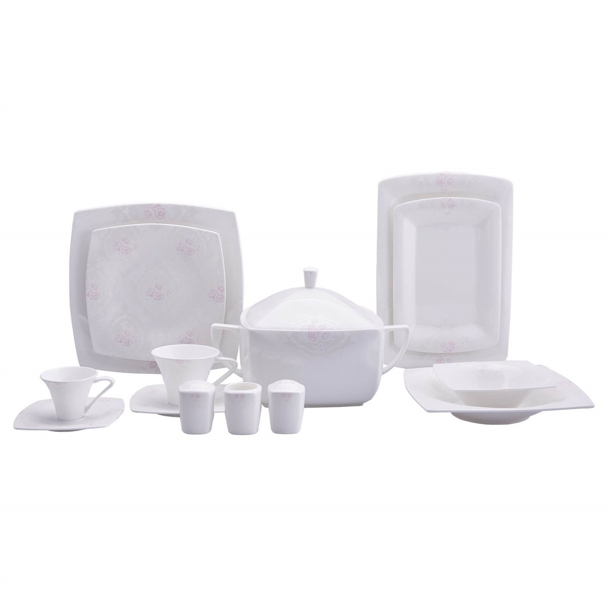 Karaca Fine Pearl İstiridye 86 Parça İnci Yemek Takımı