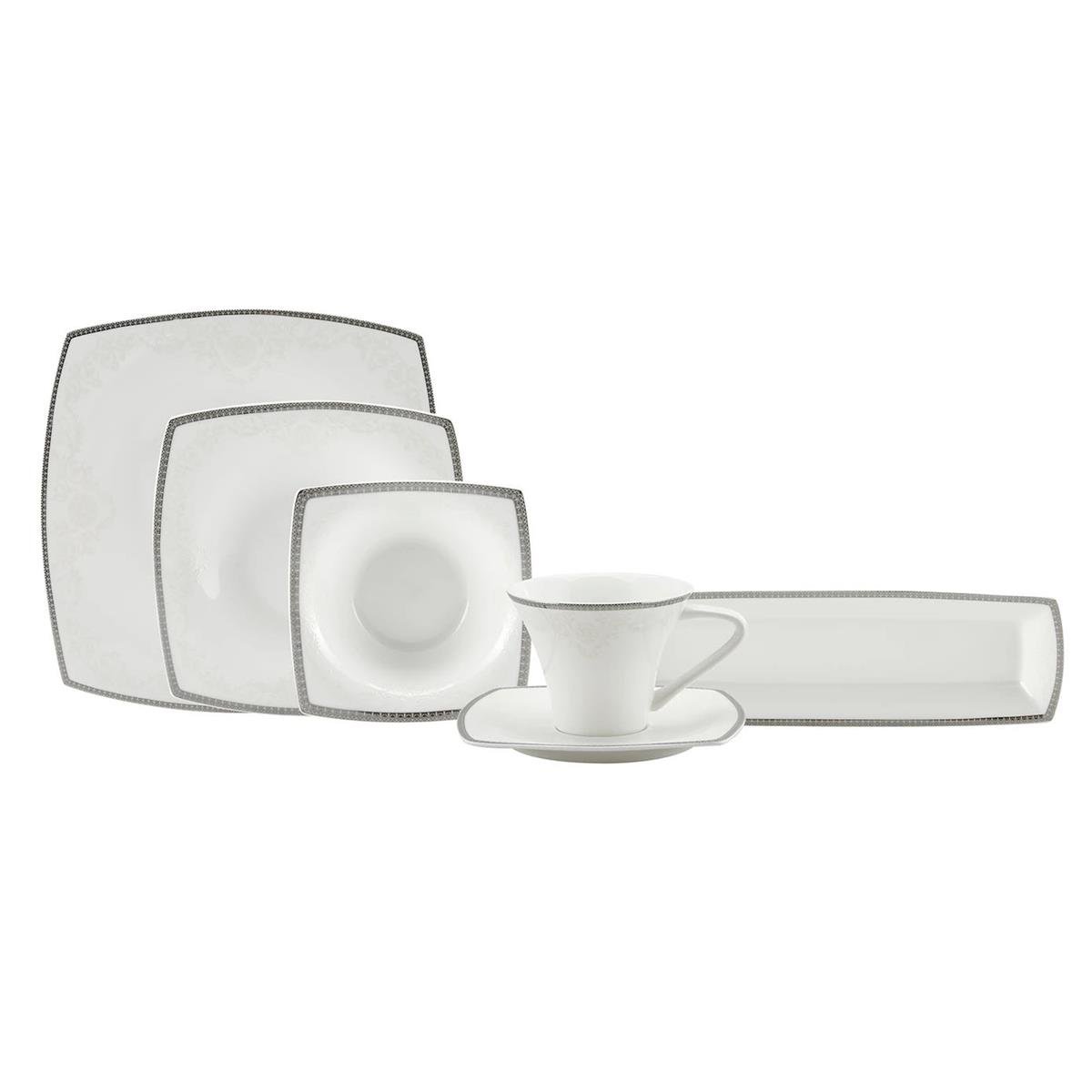 Karaca Fine Pearl Neklus 26 Parça 6 Kişilik Kare İnci Kahvaltı/Servis TakımıKaraca6 Kişilik Kahvaltı Takımı